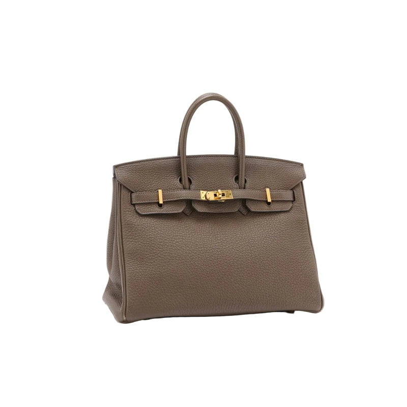Hermès Birkin 25 in Etoupe Togo Gold Hardware 2