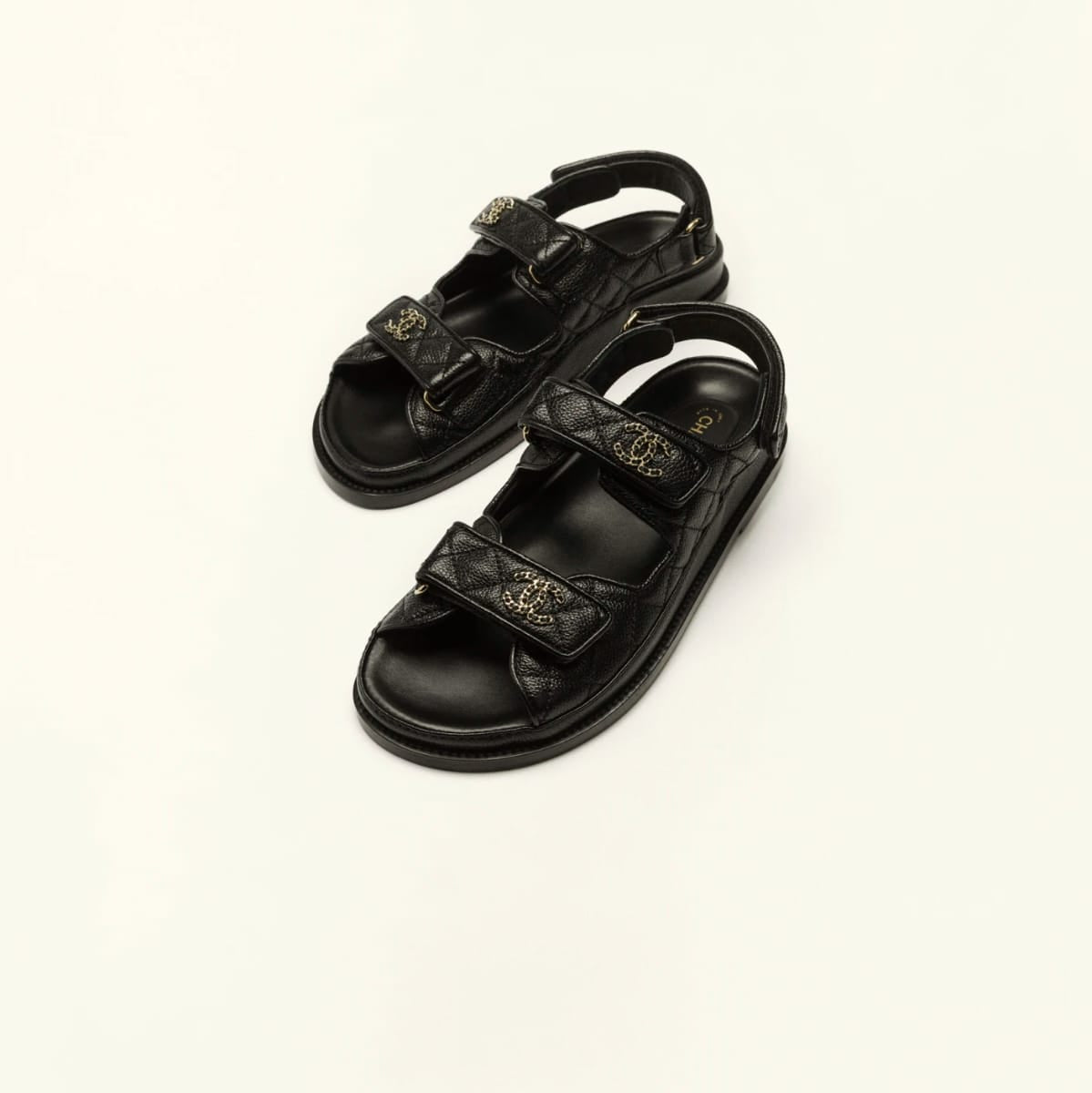 Chanel Sandals - Grain Leather Black 3