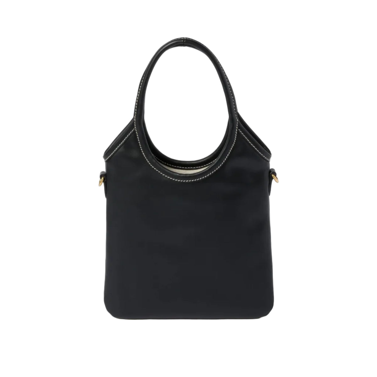 Miu Miu Lvy Mini Leather Tote Bag Black 3