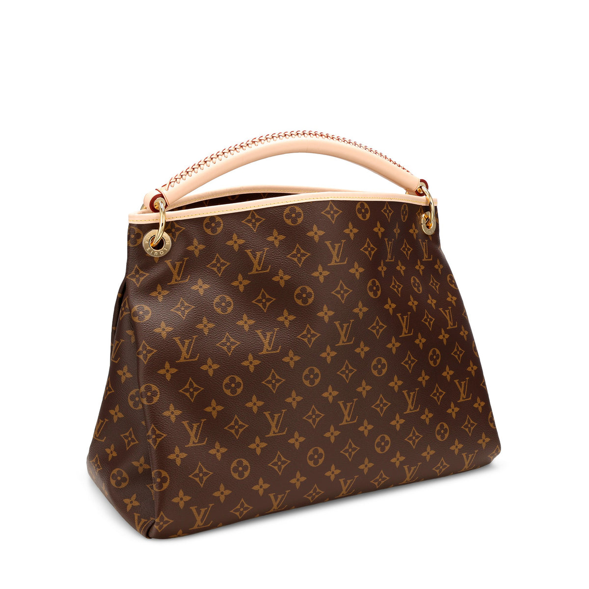 Louis Vuitton Brown Monogram Coated Canvas Artsy MM Gold 5