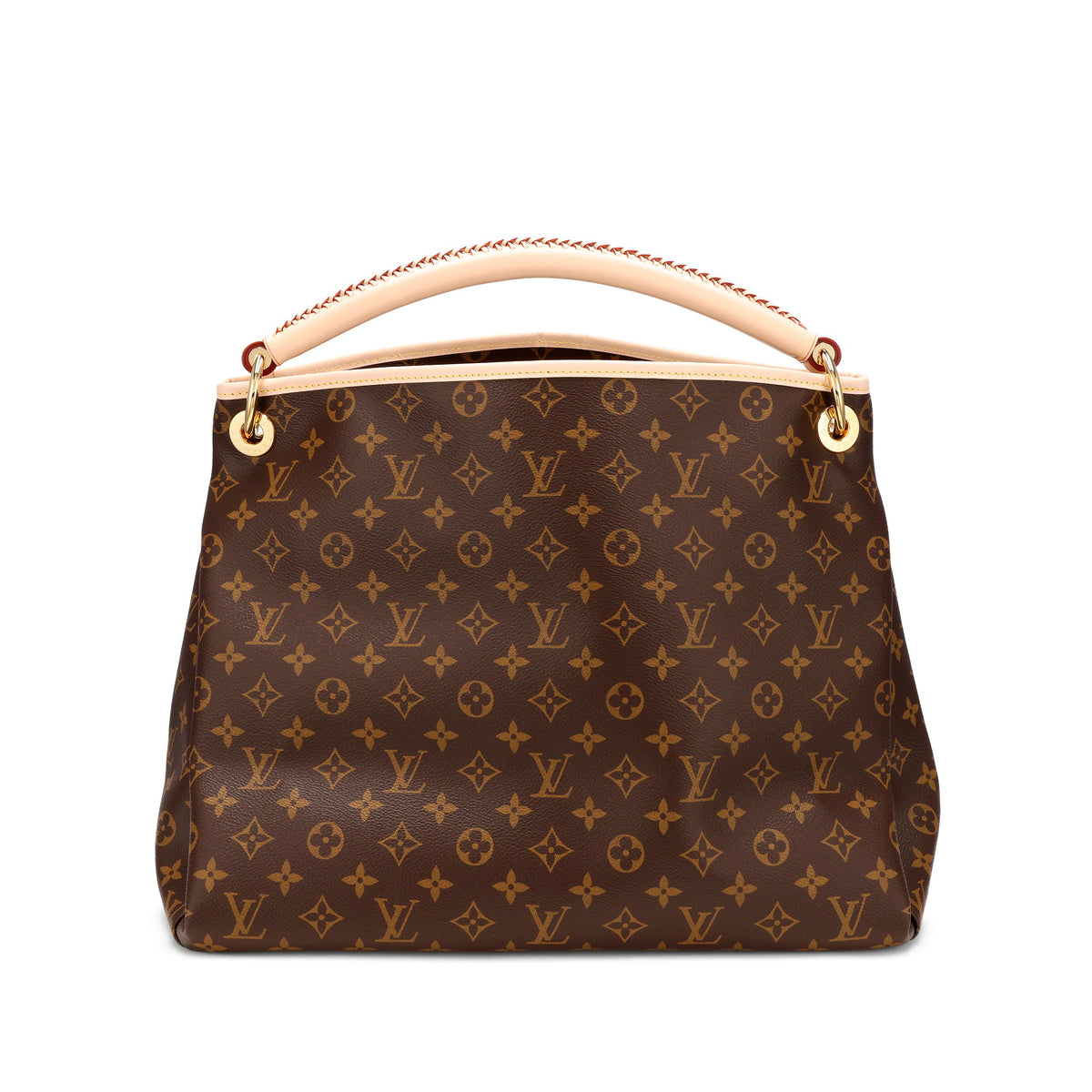 Louis Vuitton Brown Monogram Coated Canvas Artsy MM Gold 2