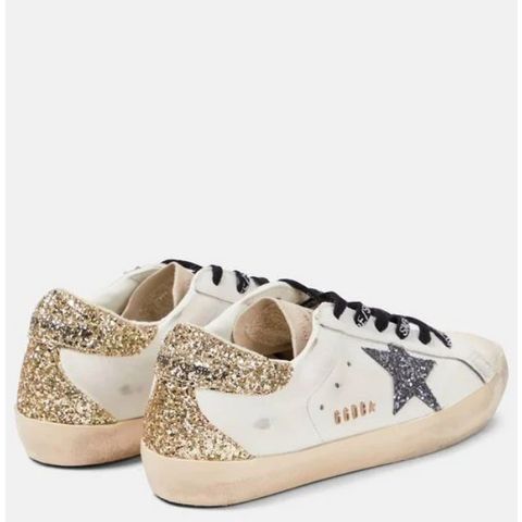 Golden Goose Super-Star Glitter Sneakers