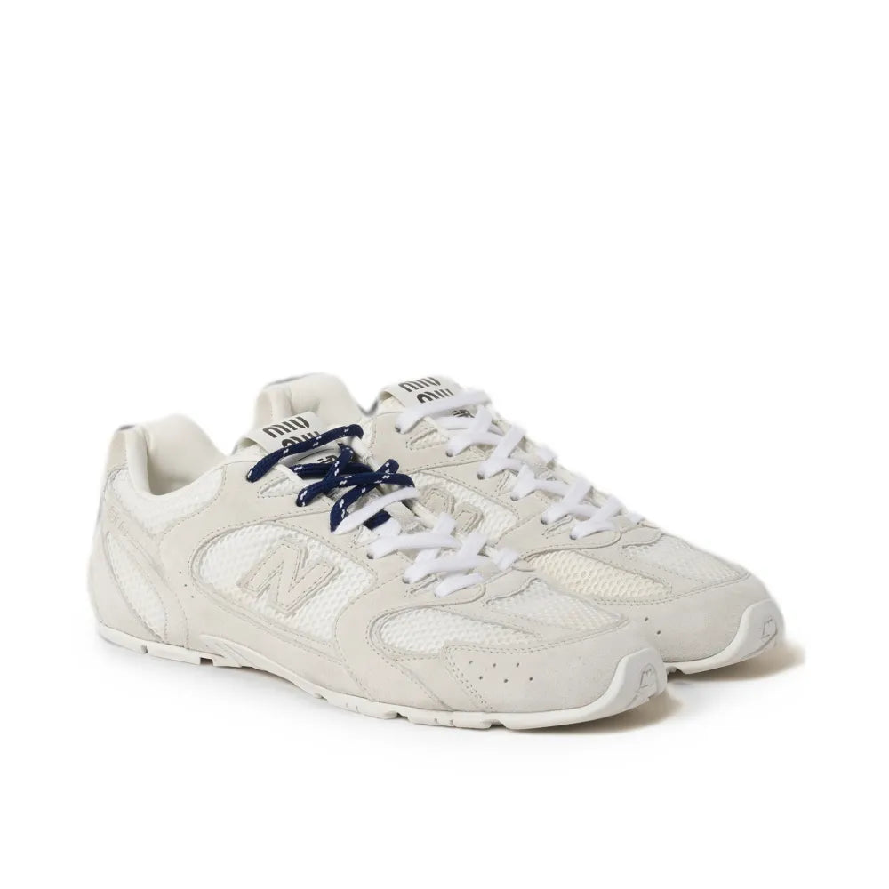New Balance x Miu Miu 530 SL Suede And Mesh Sneakers Grey 1