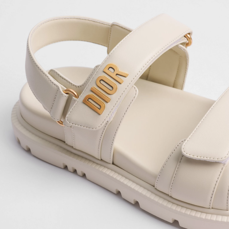 Dior Dioract Sandal White Lambskin 6