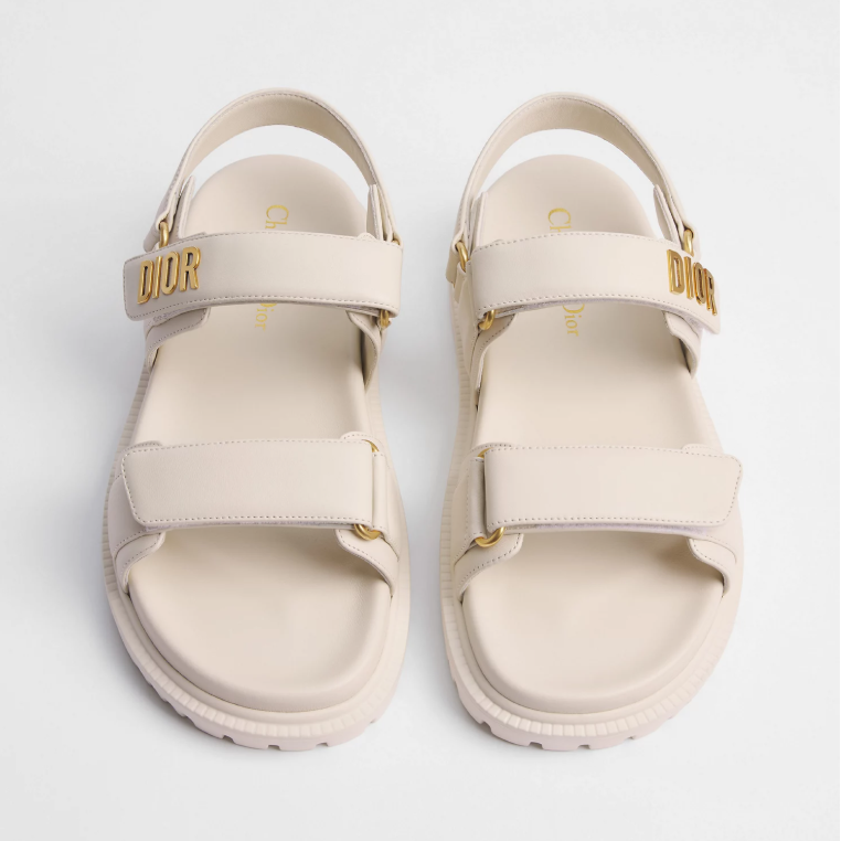 Dior Dioract Sandal White Lambskin 5