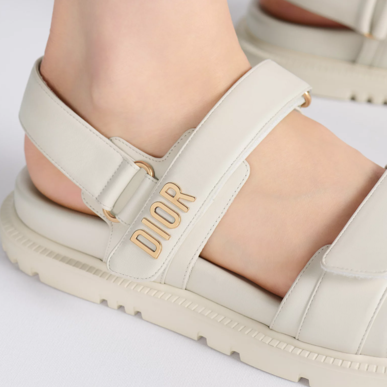Dior Dioract Sandal White Lambskin 4
