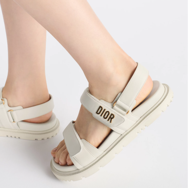 Dior Dioract Sandal White Lambskin 3