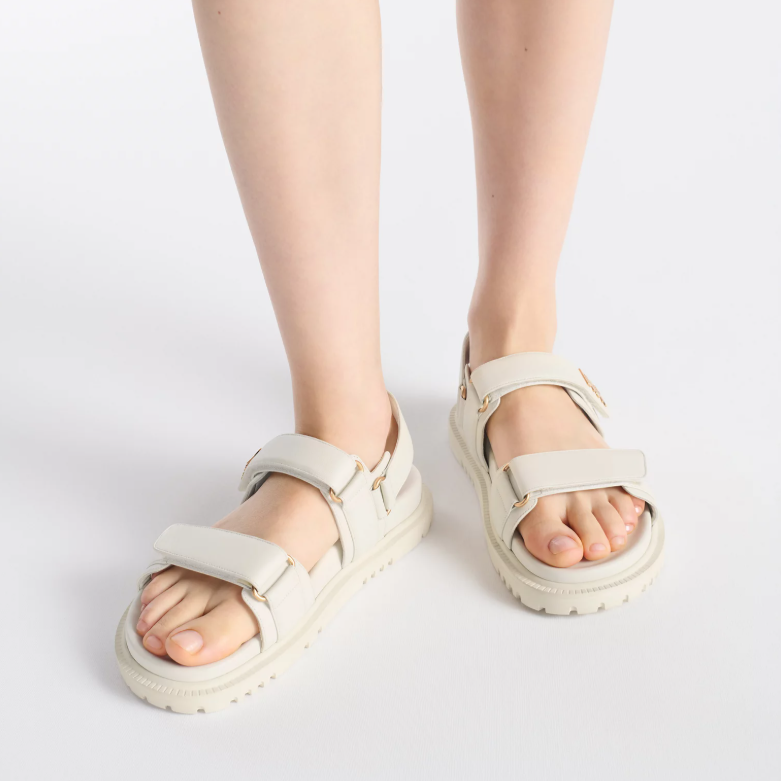 Dior Dioract Sandal White Lambskin 2