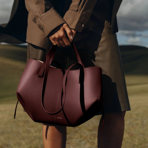 Polène Cyme Mini Edition Textured Black Cherry