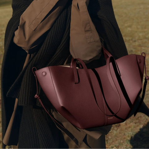 Polène Cyme Mini Edition Textured Black Cherry