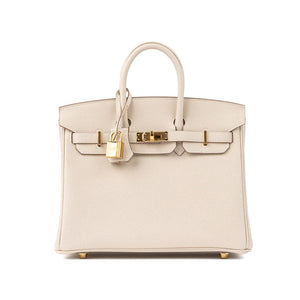 Hermes Birkin 25 Craie in Togo Leather with Gold Hardware