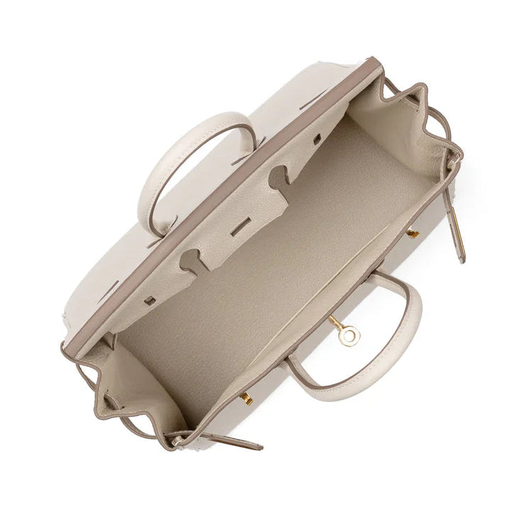 Hermes Birkin 25 Craie in Togo Leather with Gold Hardware 6