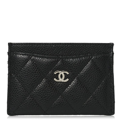 Chanel Caviar Quilted Card Holder Black