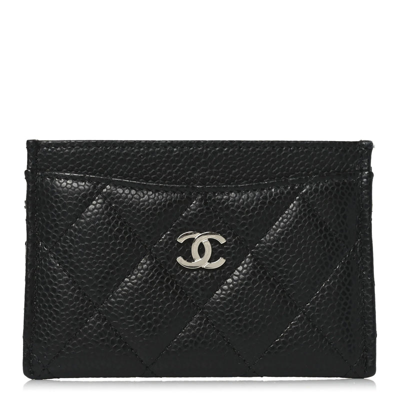 Chanel Caviar Quilted Card Holder Black