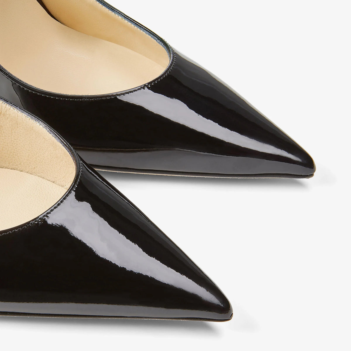 Jimmy Choo Black Patent Leather Mules With Crystal Strap 4