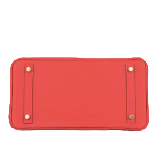Hermes Birkin 25 Red in Togo Leather With Gold Hardware 5