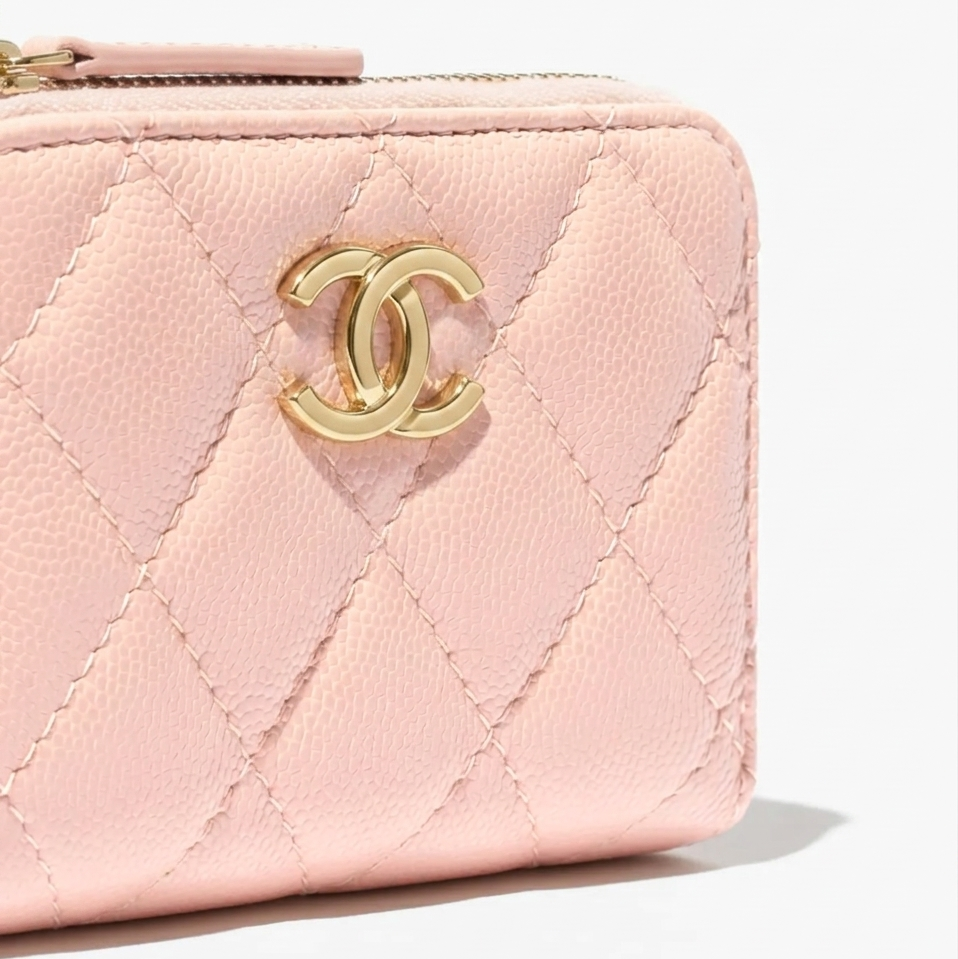 Chanel Shiny Grained Calfskin Light Pink 3