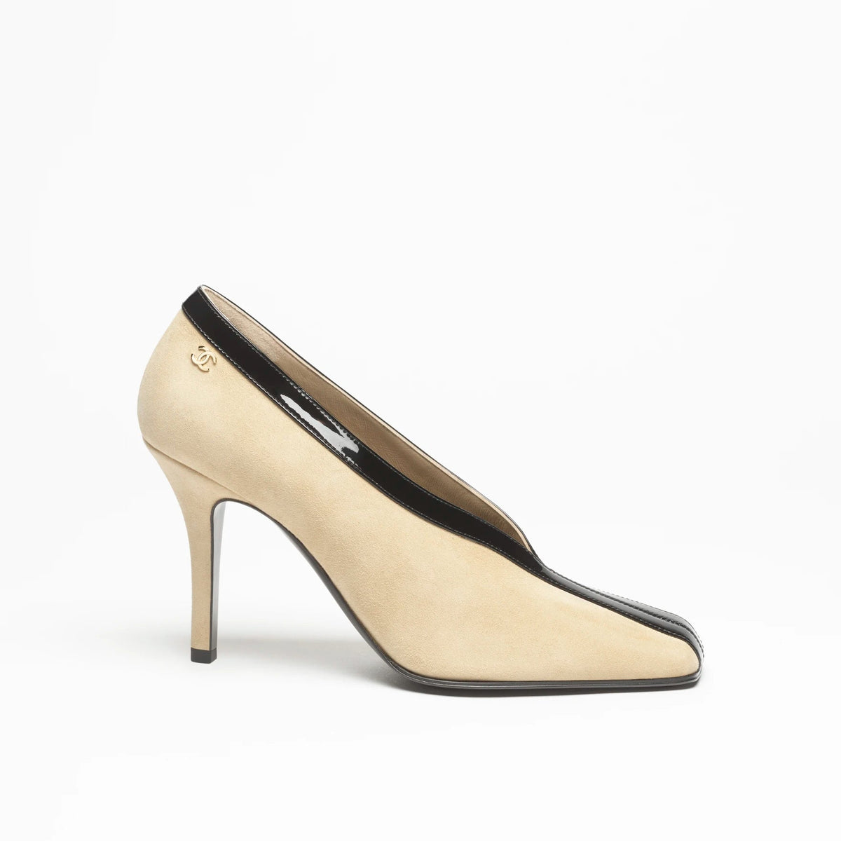 Chanel Suede Kidskin & Patent Calfskin Pumps 1