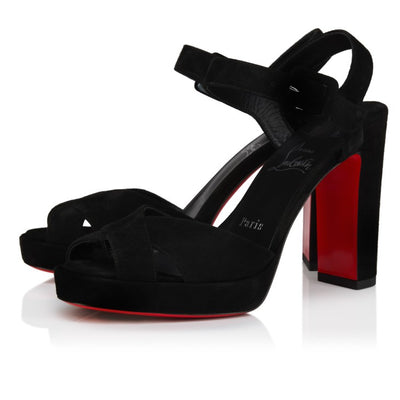 Christian Louboutin Cora 100 mm Sandals -  Black - Women