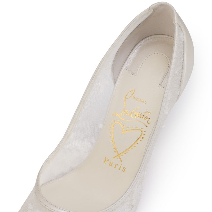 Christian Louboutin Follies Lace & Leather Pointed-Toe Pumps 4