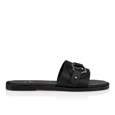 Christian Louboutin Her In Roma Flat Mules In Black