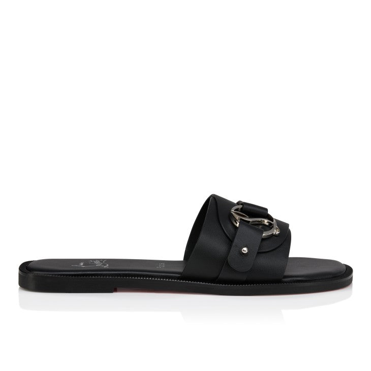 Christian Louboutin Her In Roma Flat Mules In Black