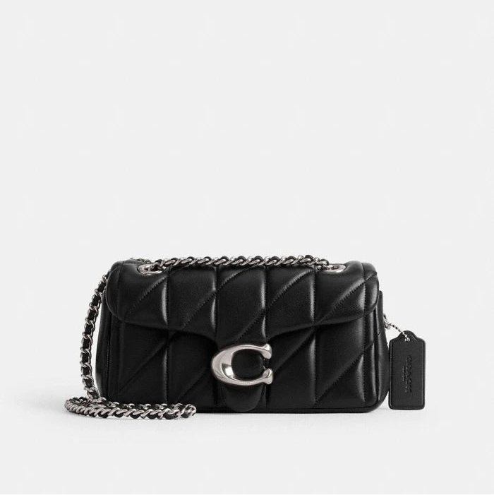 Coach Tabby Shoulder Bag 20 With Pillow Quilting Black