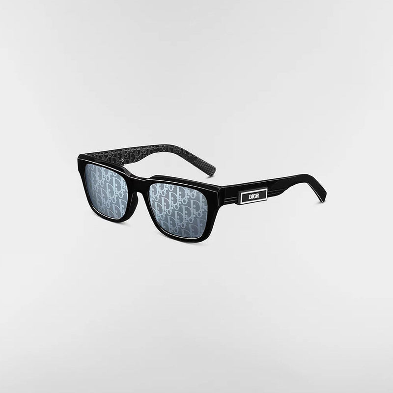 Dior B23 S1I Black Rectangular Sunglasses