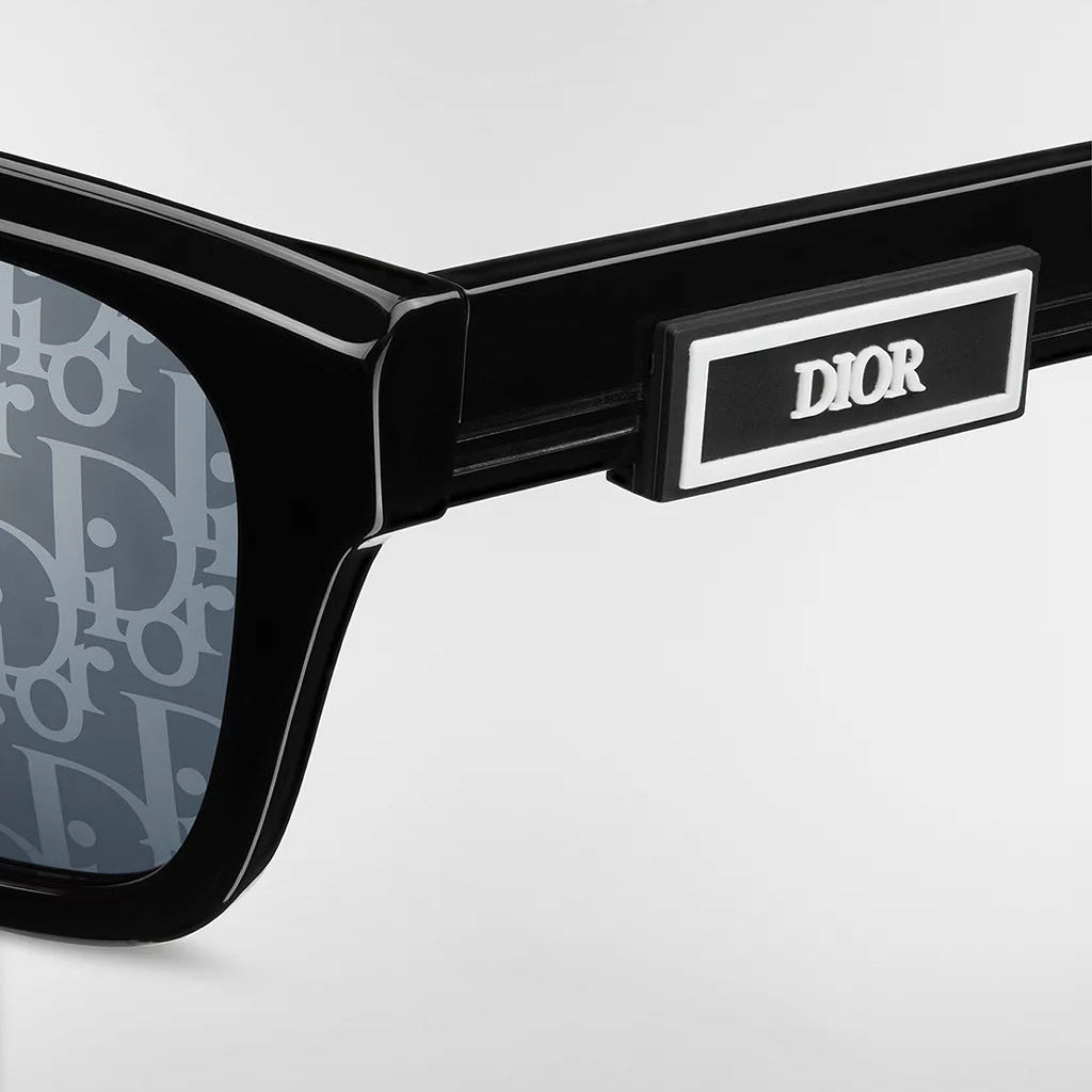 Dior B23 S1I Black Rectangular Sunglasses 3