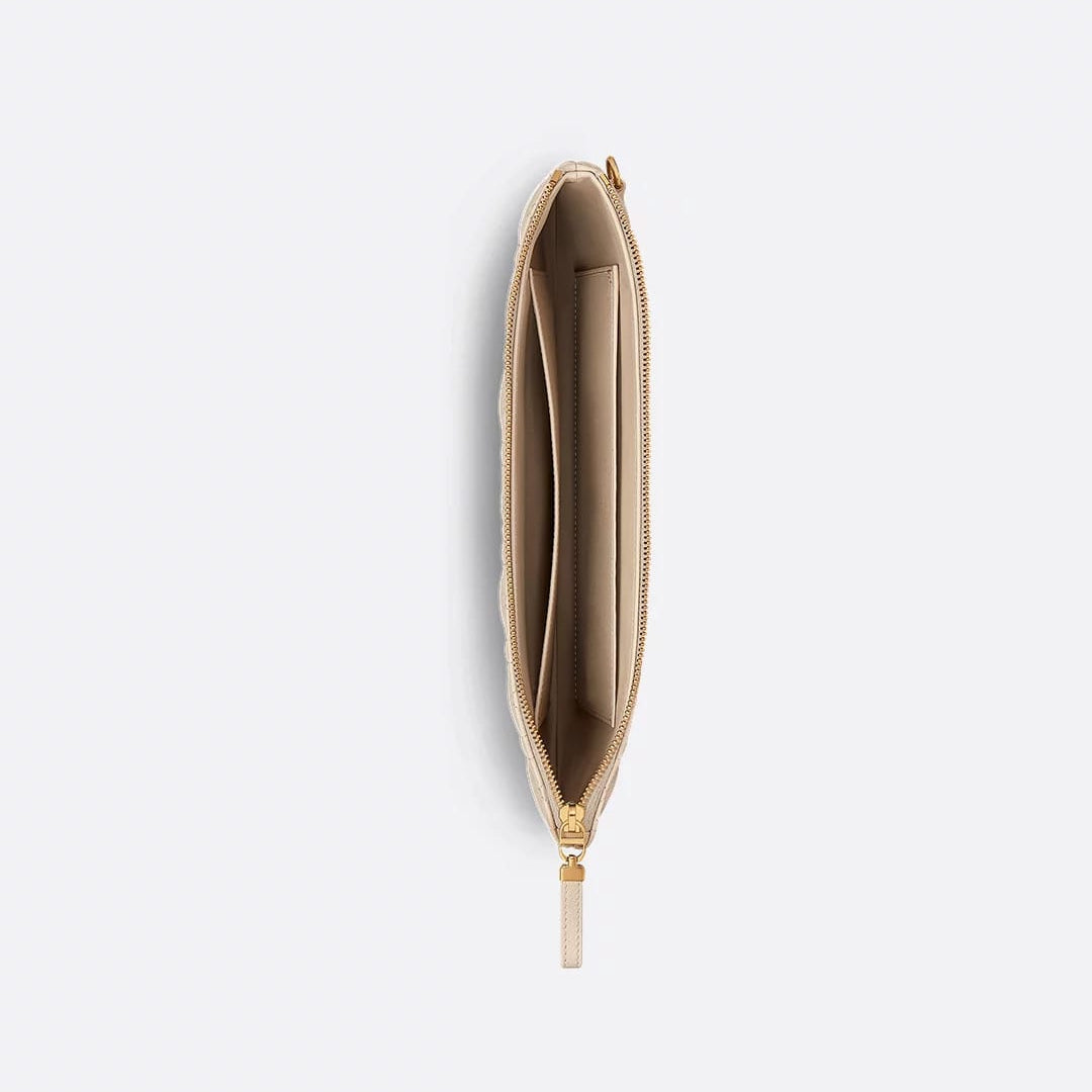 Dior Large Caro Daily Pouch Sand-Colored Supple Cannage Calfskin 3
