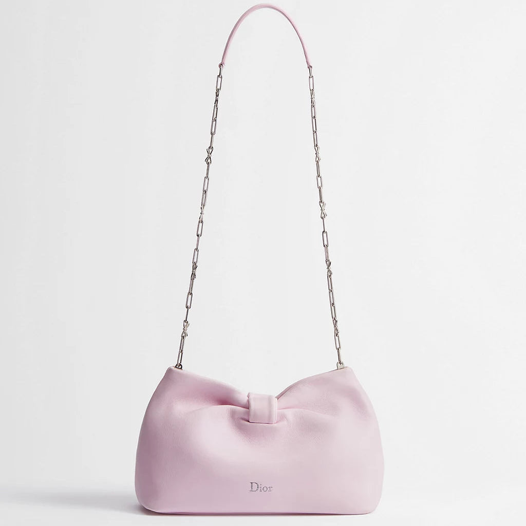 Dior Light Pink Small Bow Bag 2