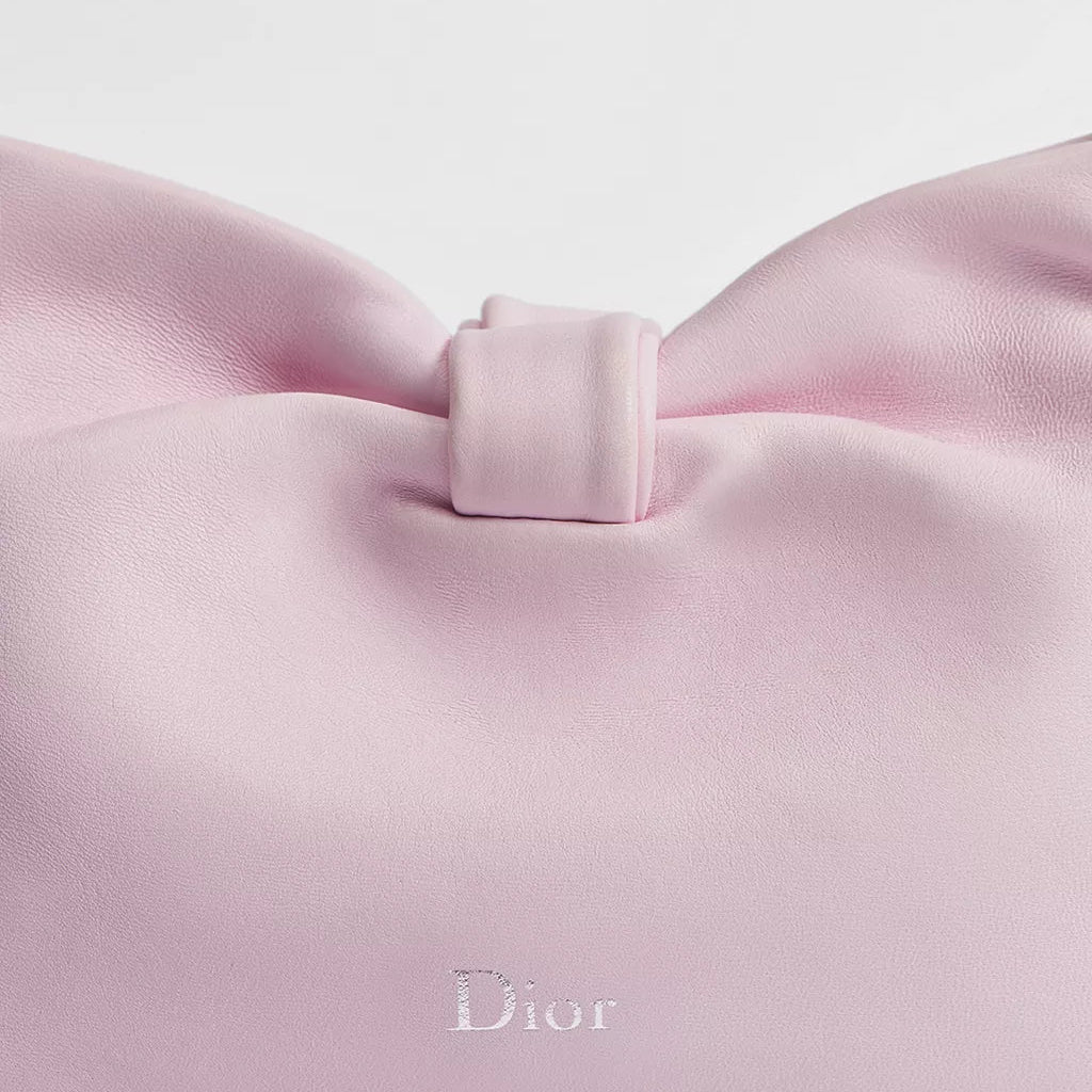 Dior Light Pink Small Bow Bag 5