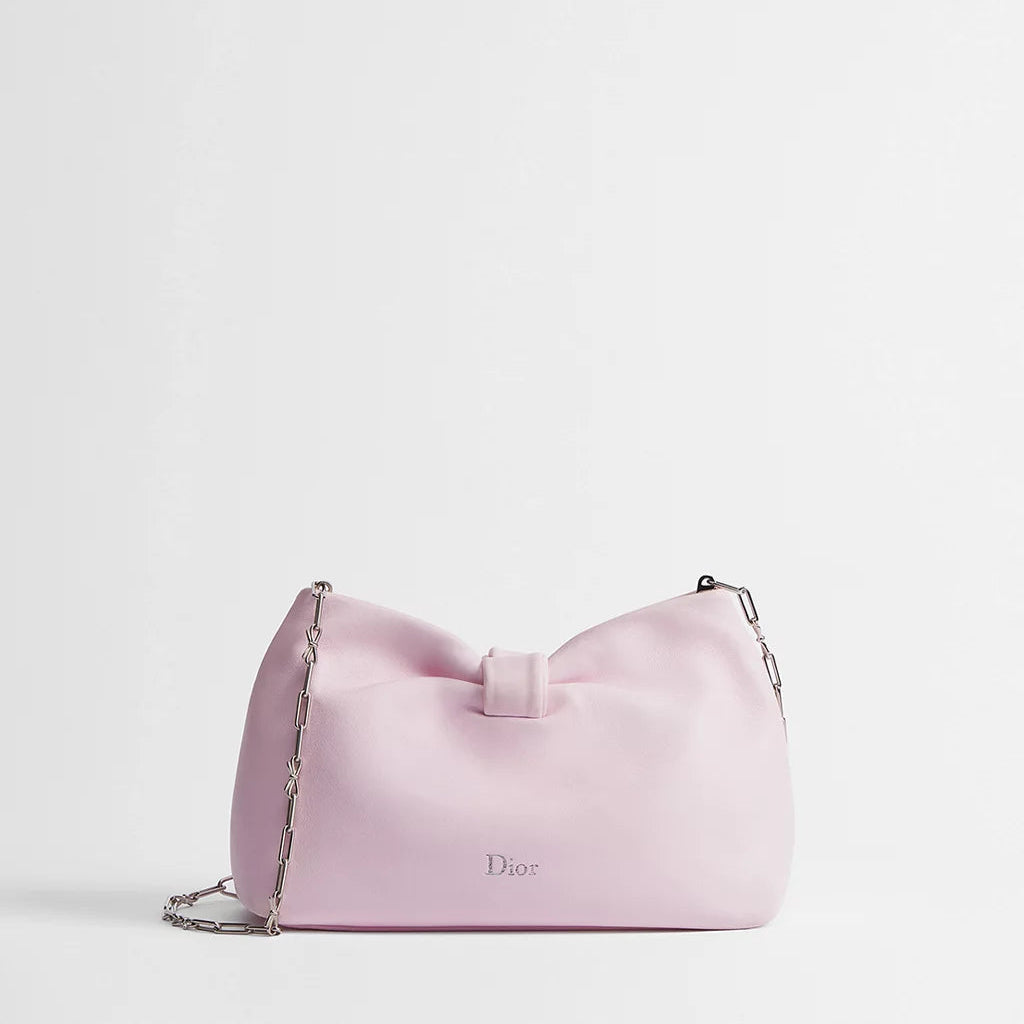 Dior Light Pink Small Bow Bag 1