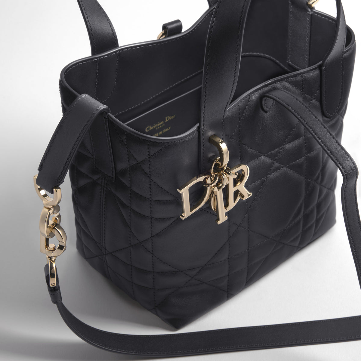 Dior Small Dior Toujours Bag in Black Supple Cannage Calfskin 3
