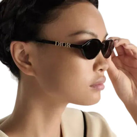 Dior Treasure Black Oval Sunglasses 4