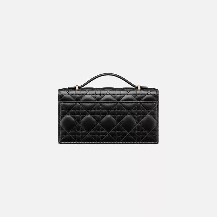 Dior Black Cannage  Bag with Elegant Gold Accents 4