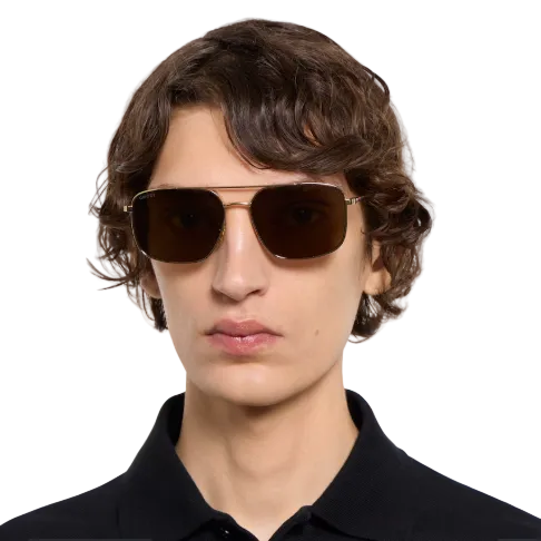 Gucci Specialized Fit Navigator Sunglasses Variation Gold 4