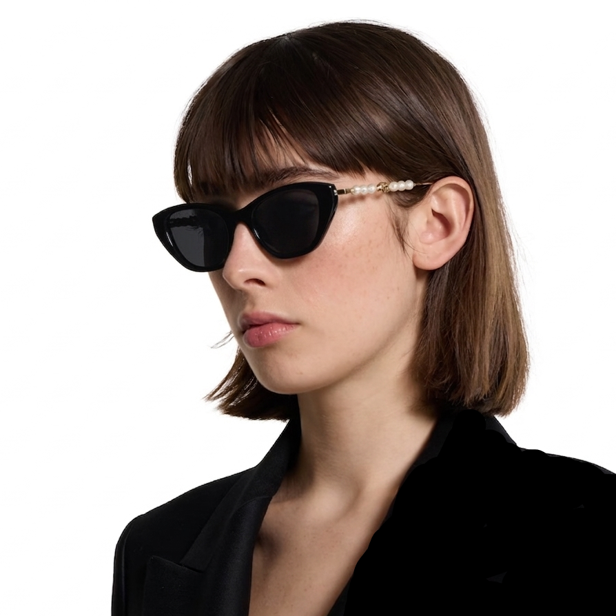 Gucci Interlocking G Pearl Cat-Eye Sunglasses 3