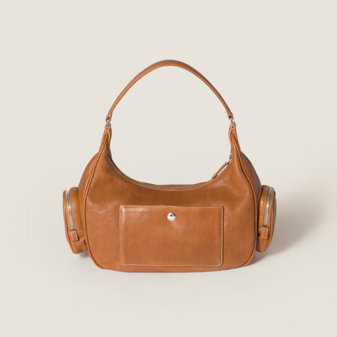Miu Miu Pocket Shoulder Bag Brown
