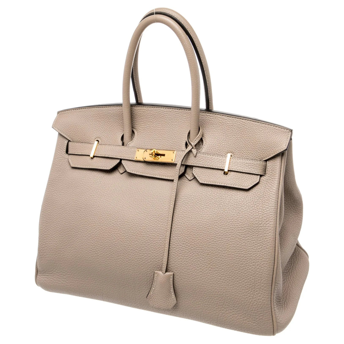 Hermès Erin Leather Padlock Handbag - Gold Hardware 35 cm 2