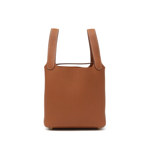 Hermes Leather Bucket Bag – Brown 2