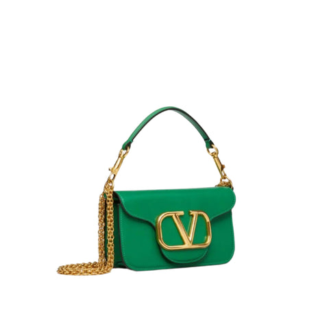 Valentino Garavani Loco Small Shoulde Green Bag