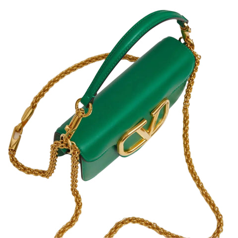 Valentino Garavani Loco Small Shoulde Green Bag