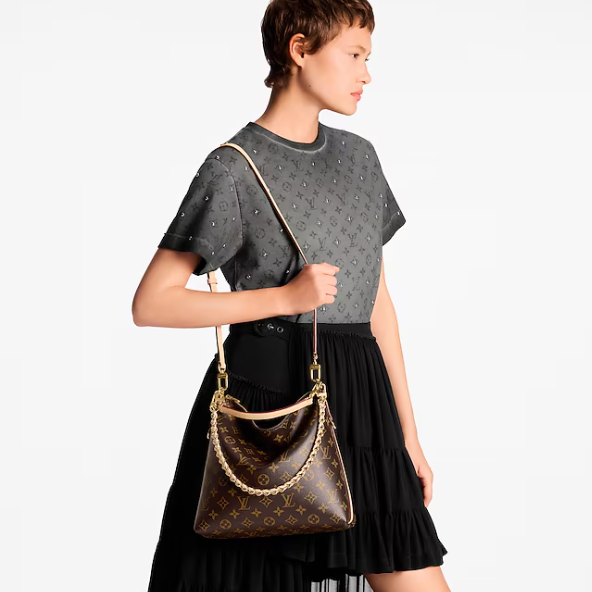 LV Loop Hobo Bag In Signature Monogram Canvas 5