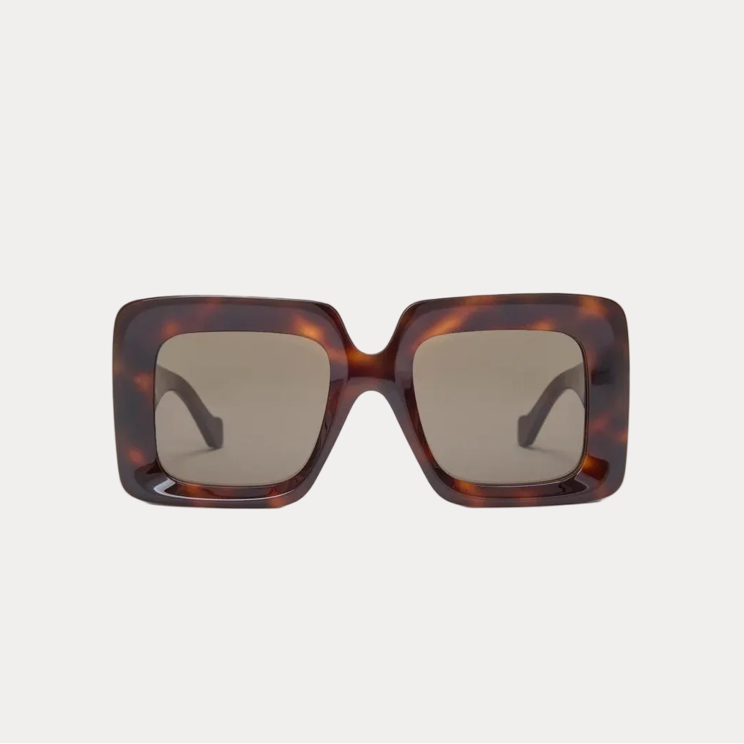 Loewe Anagram Square Oversized Sunglasses With Gold Anagram 1