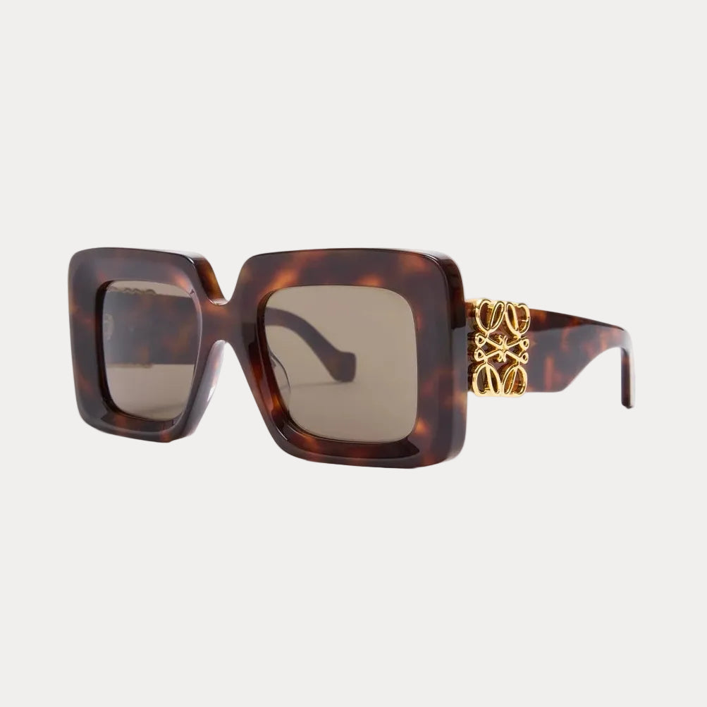 Loewe Anagram Square Oversized Sunglasses With Gold Anagram 3
