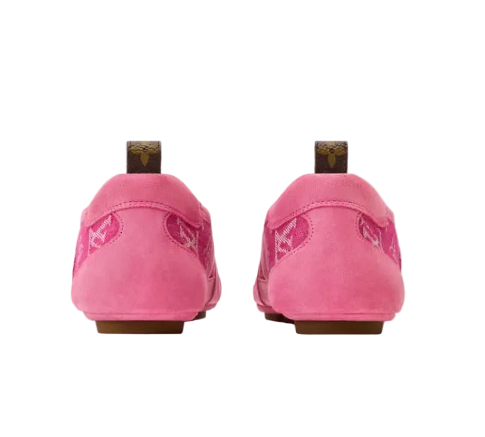 Louis Vuitton Women's Pink Monogram Fabric Sneakers 3