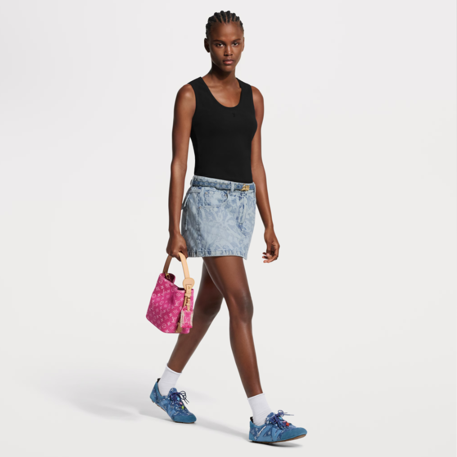 Louis Vuitton Sneakerina Blue Denim 5