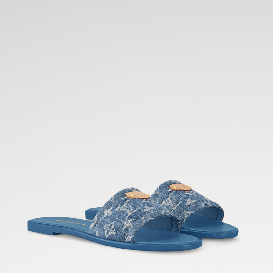 Louis Vuitton Lily Flat Mule Monogram Denim 3