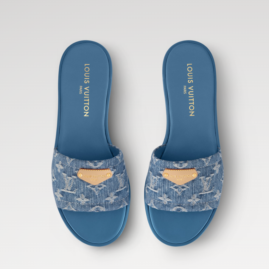 Louis Vuitton Lily Flat Mule Monogram Denim 2